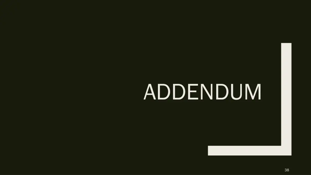 addendum