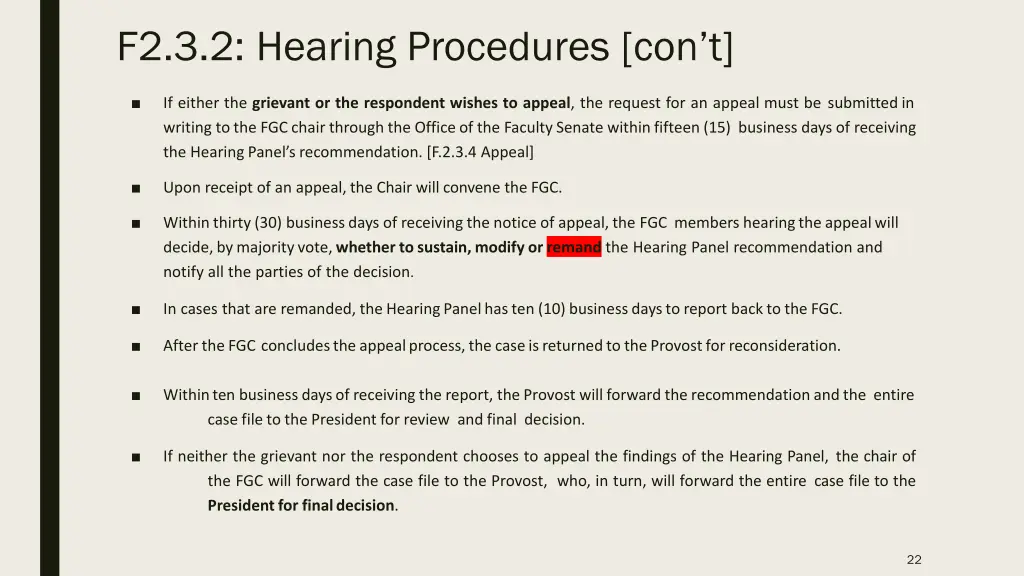 f2 3 2 hearing procedures con t
