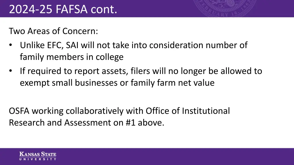 2024 25 fafsa cont