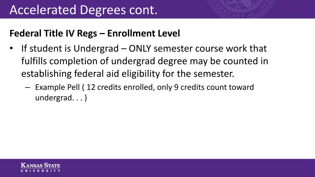 accelerated degrees cont