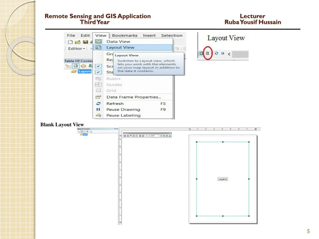 remote sensing and gis application lecturer third 3
