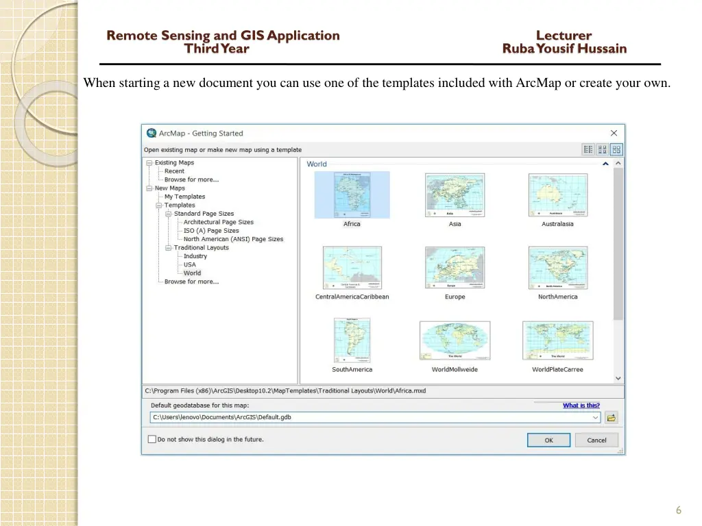 remote sensing and gis application lecturer third 4