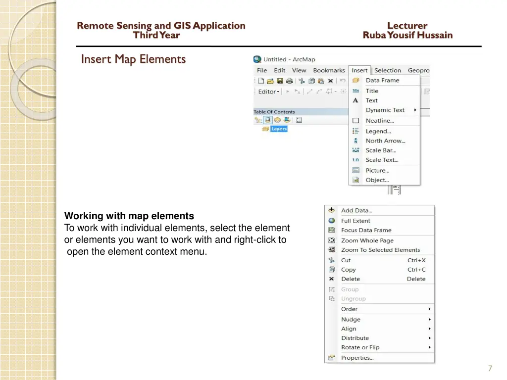 remote sensing and gis application lecturer third 5