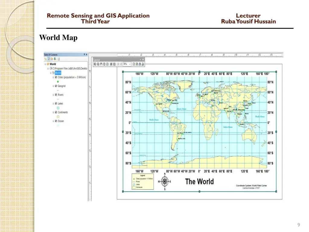 remote sensing and gis application lecturer third 7