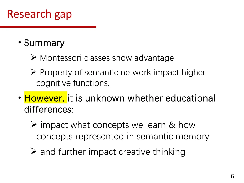 research gap