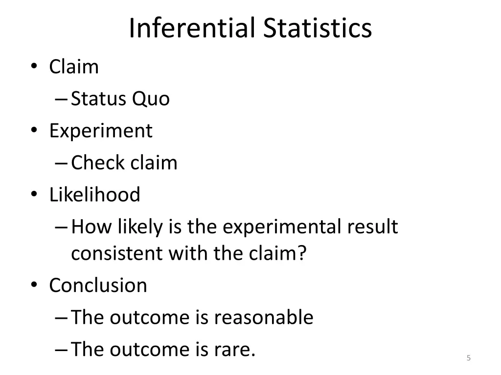 inferential statistics