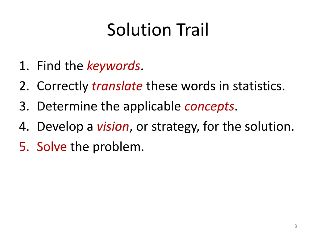 solution trail