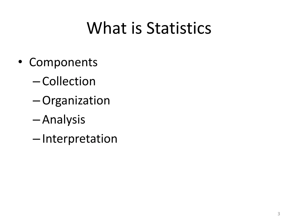 what is statistics