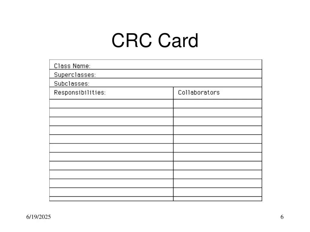 crc card
