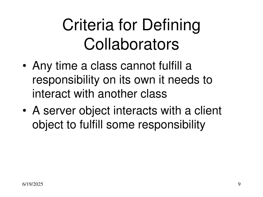 criteria for defining collaborators any time