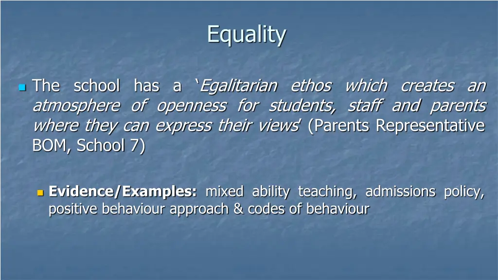 equality 1
