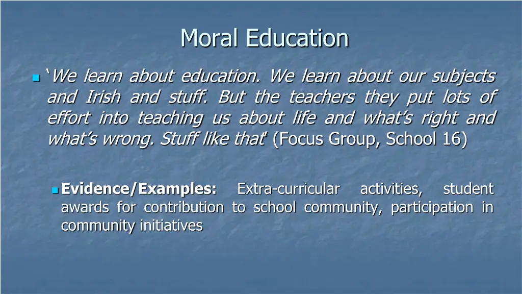 moral education 1