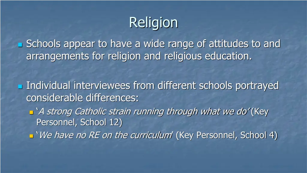 religion