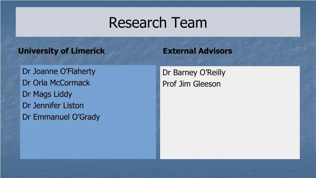 research team