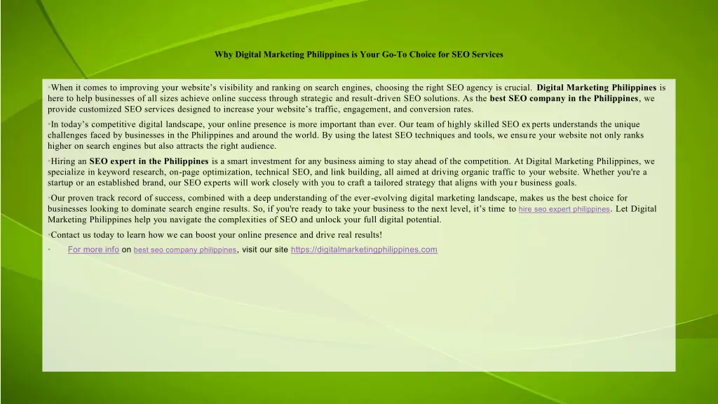 why digital marketing philippines is your