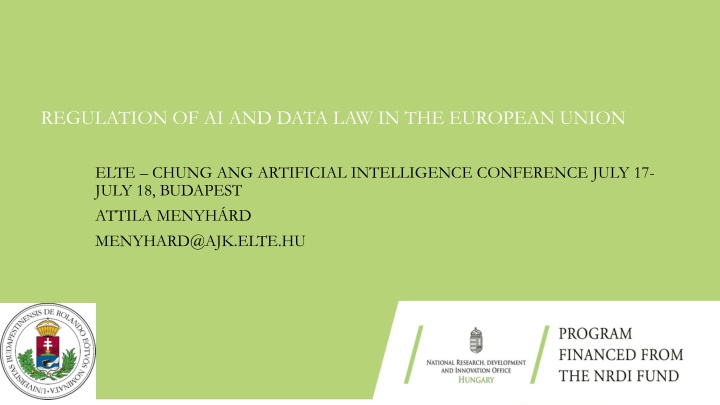 regulation of ai and data law in the european