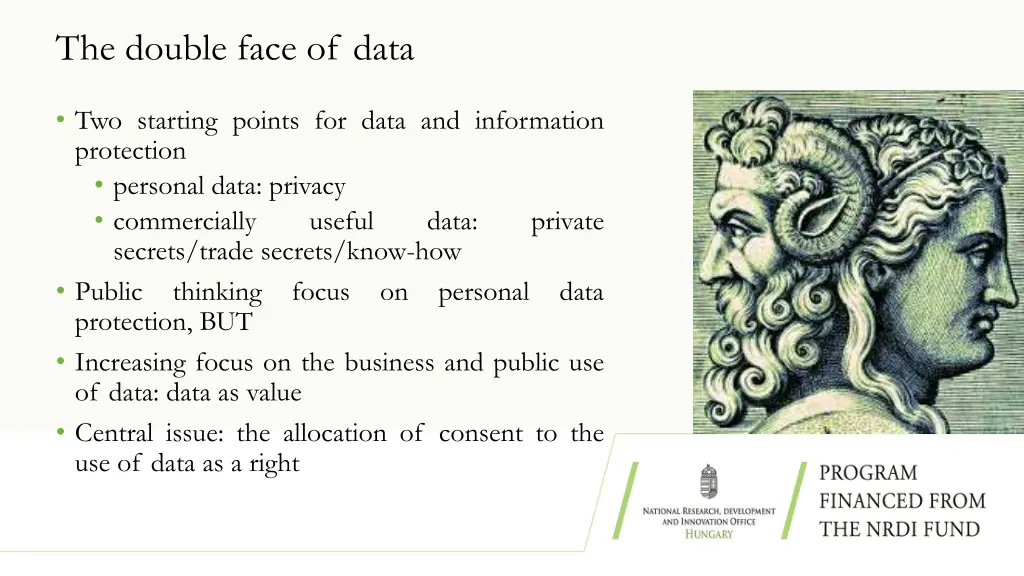 the double face of data