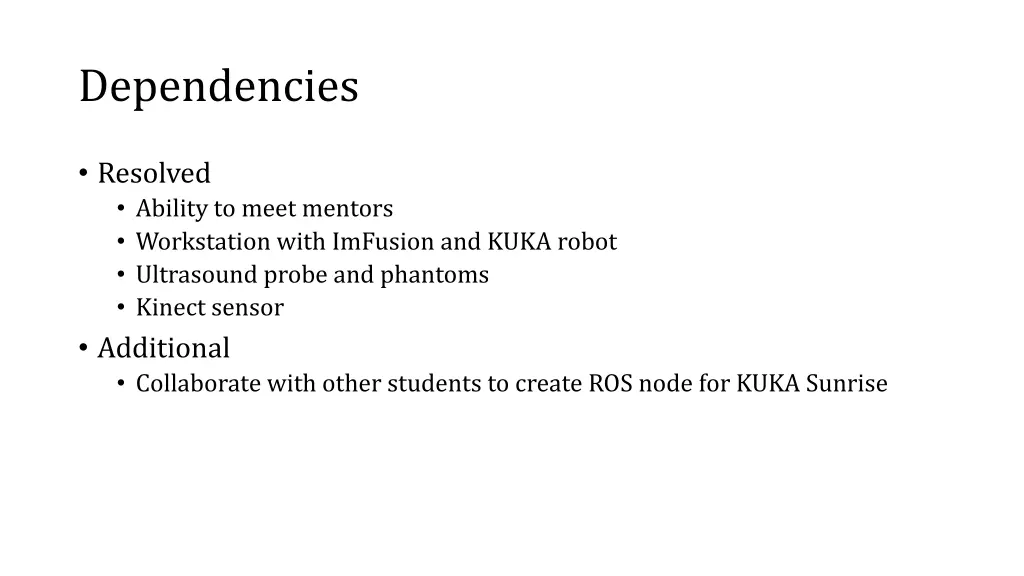 dependencies