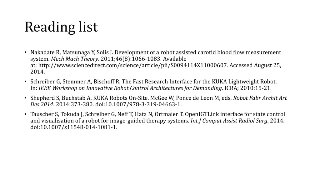 reading list 2