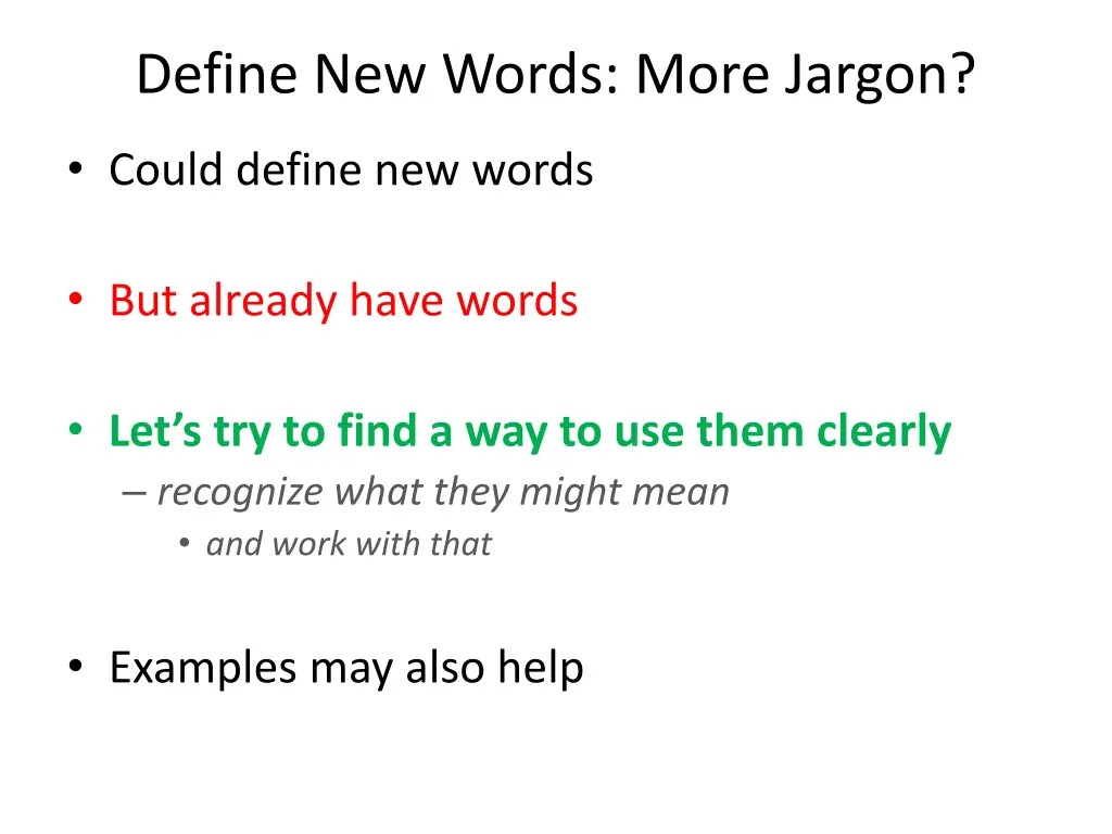 define new words more jargon