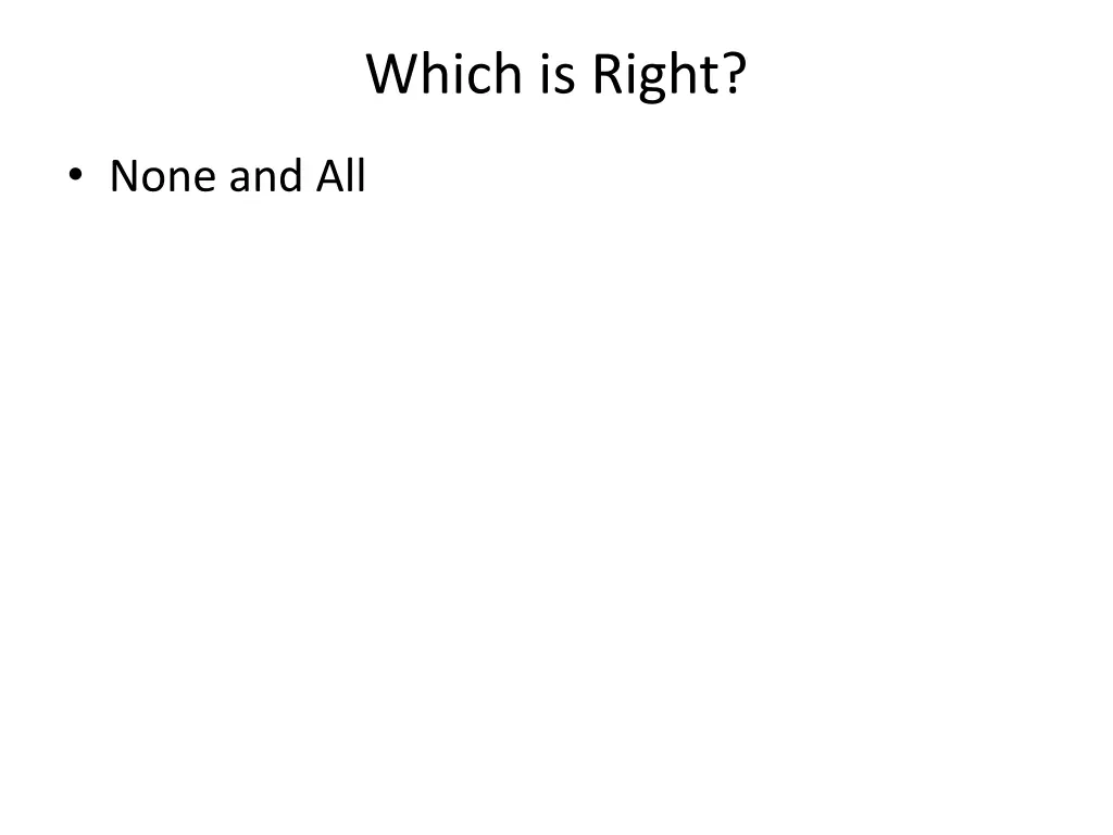 which is right
