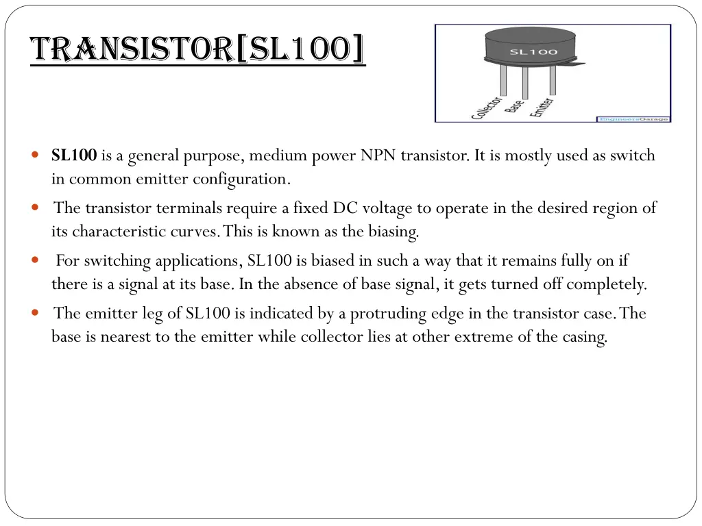 transistor sl100