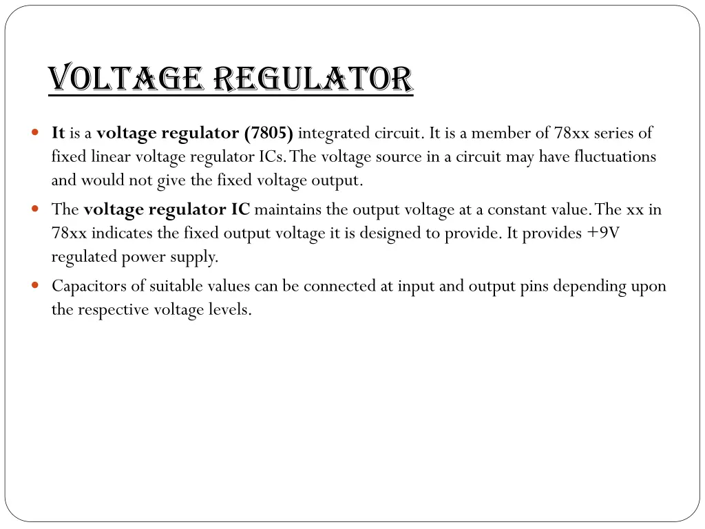 voltage regulator