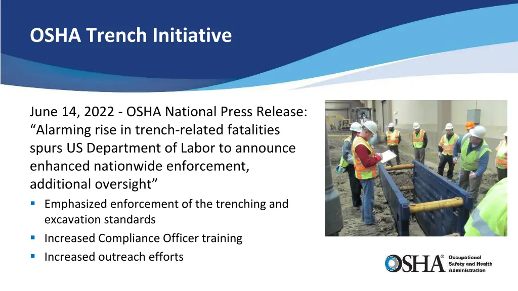 osha trench initiative