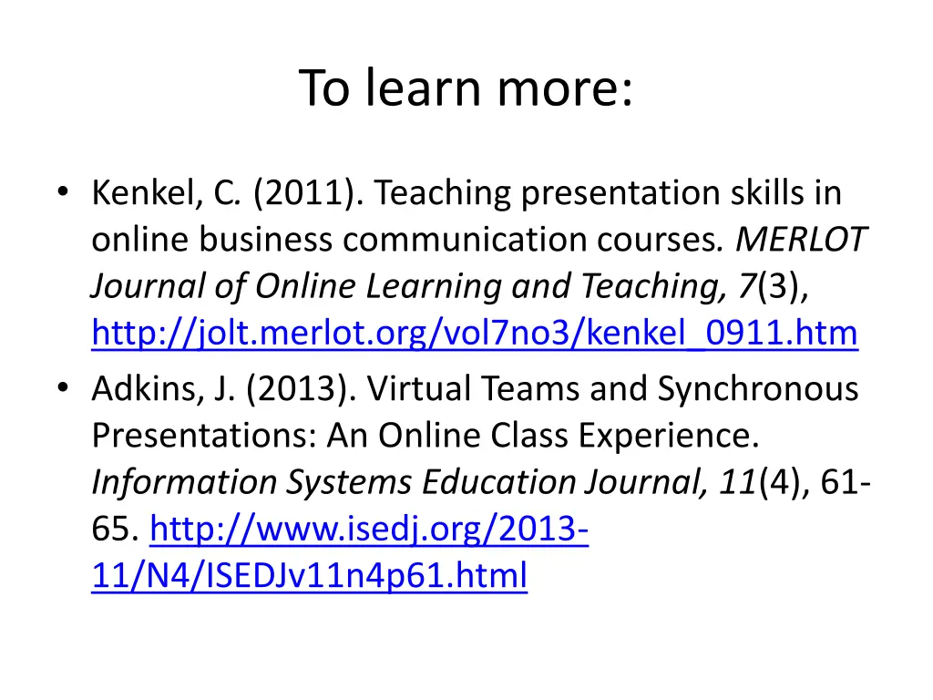 to learn more