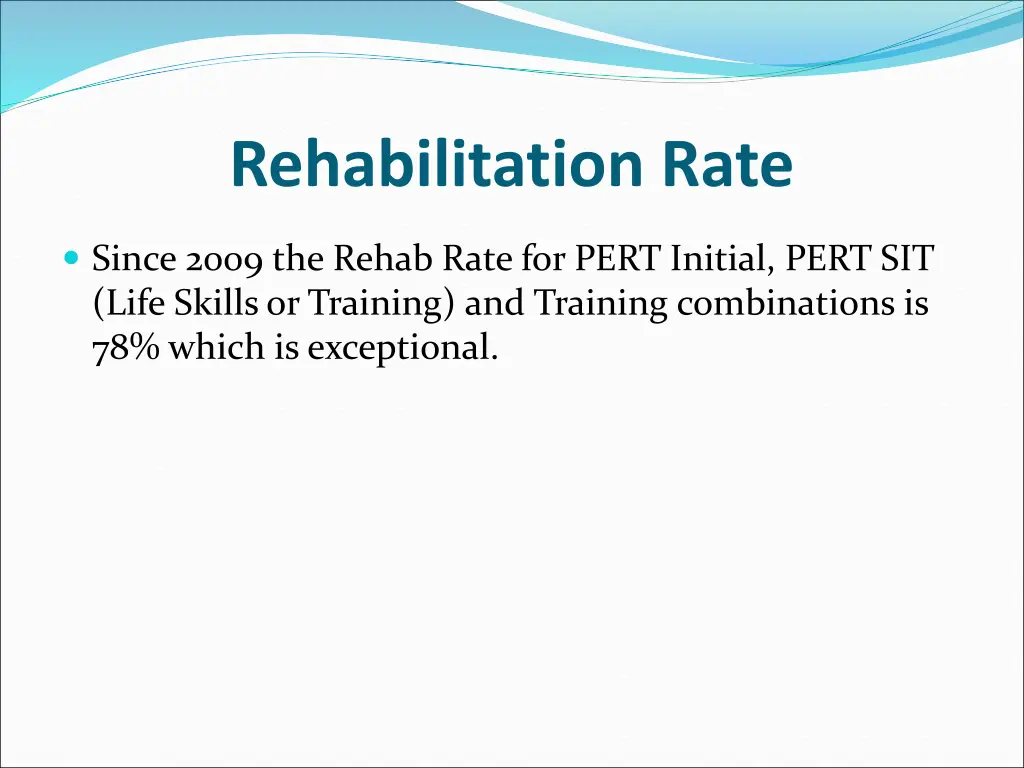 rehabilitation rate