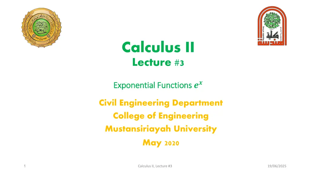 calculus ii lecture 3