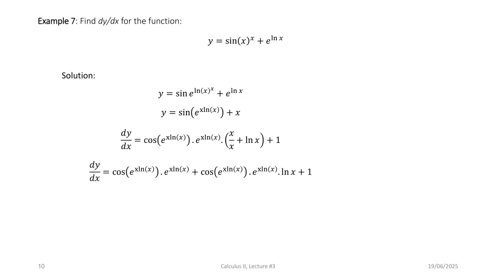 example example 7 7 find dy dx for the function