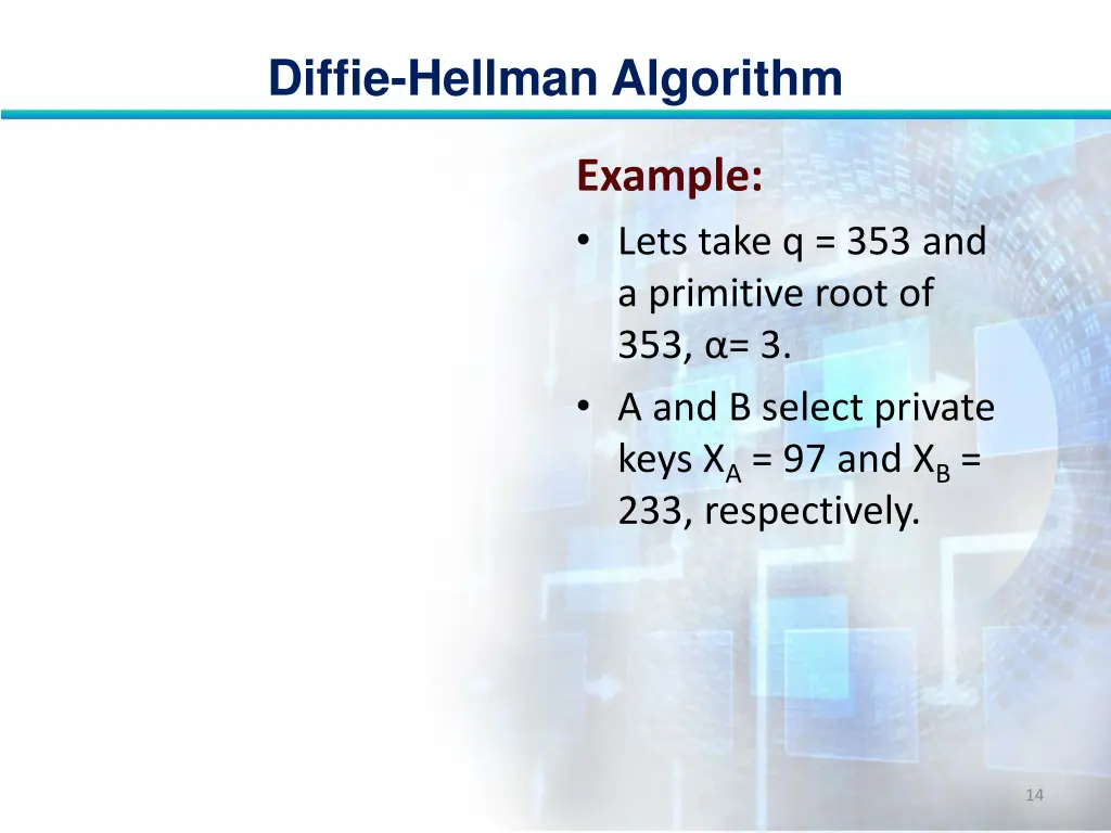 diffie hellman algorithm 13
