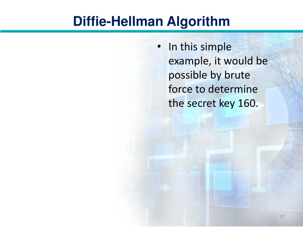 diffie hellman algorithm 16