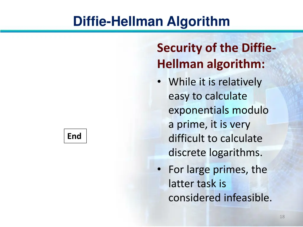 diffie hellman algorithm 17