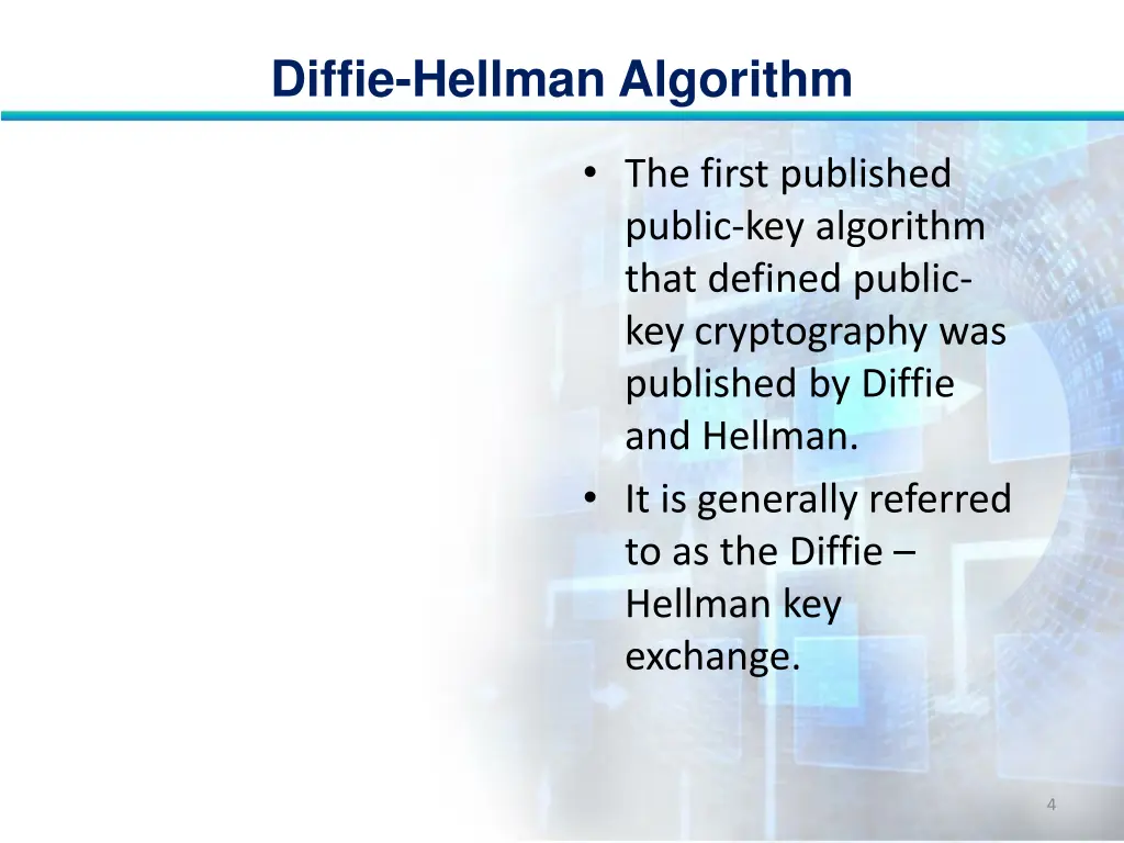 diffie hellman algorithm 3