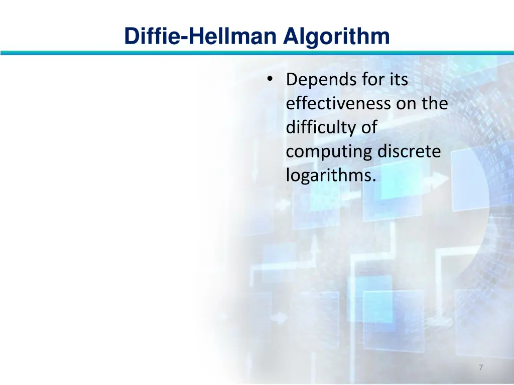 diffie hellman algorithm 6