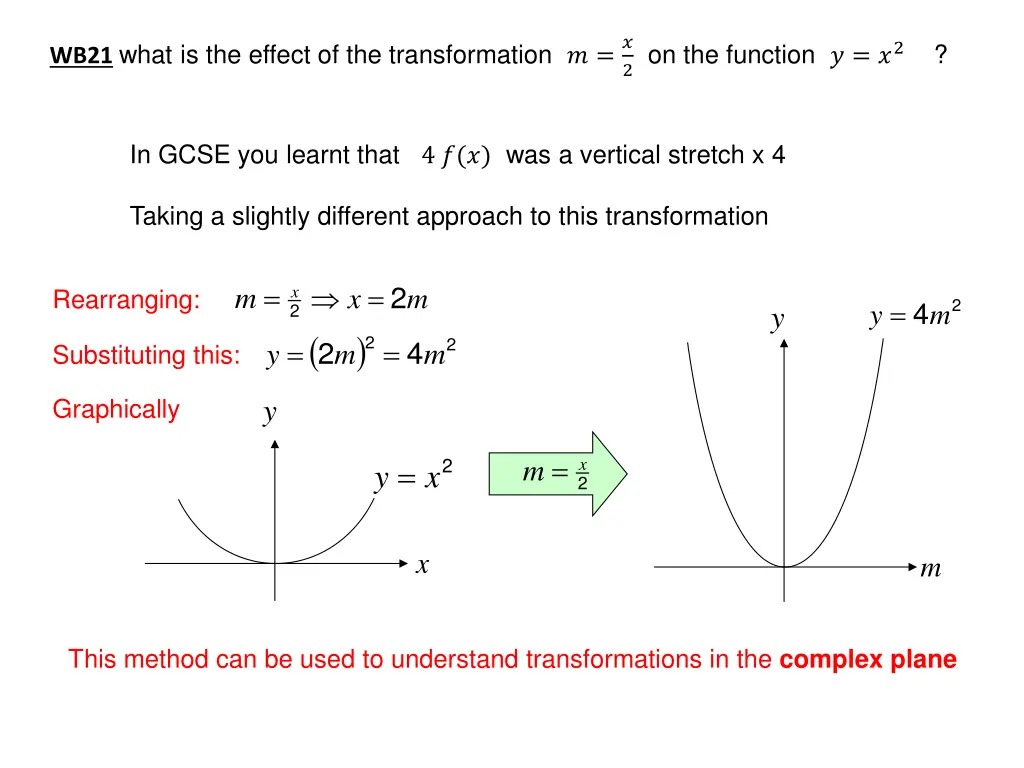 wb21 what is the effect of the transformation