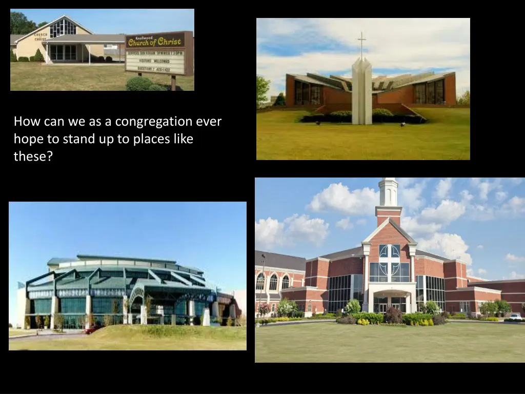 how can we as a congregation ever hope to stand