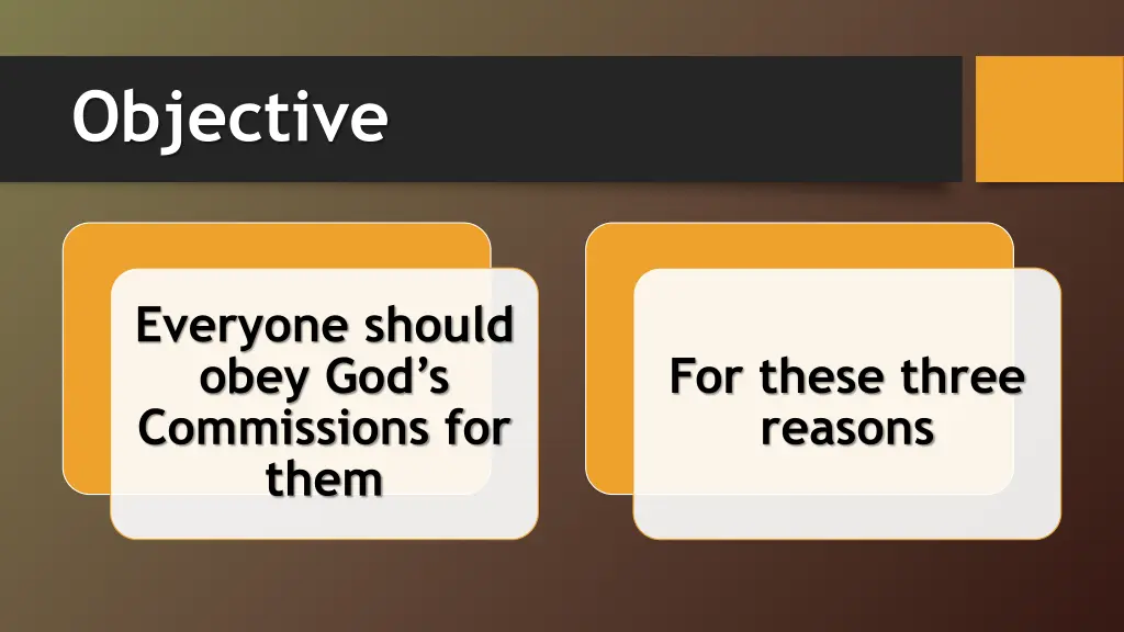 objective