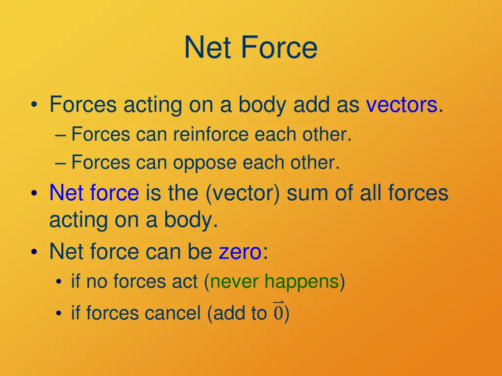 net force
