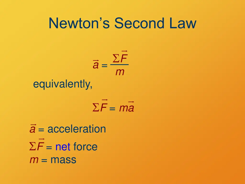 newton s second law 1