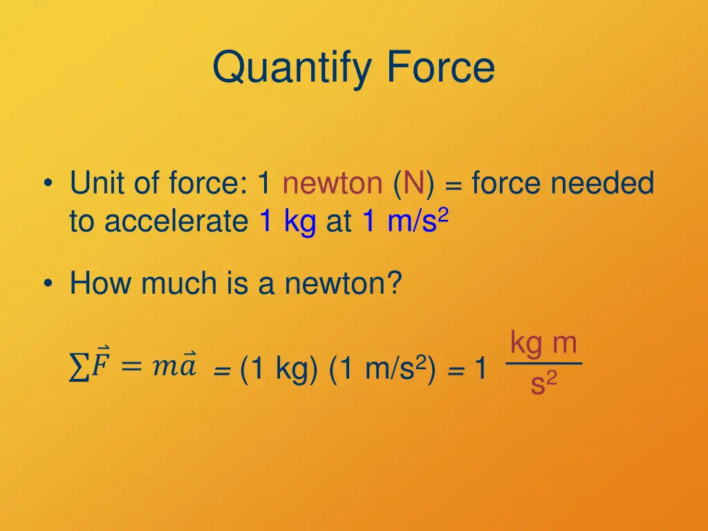 quantify force