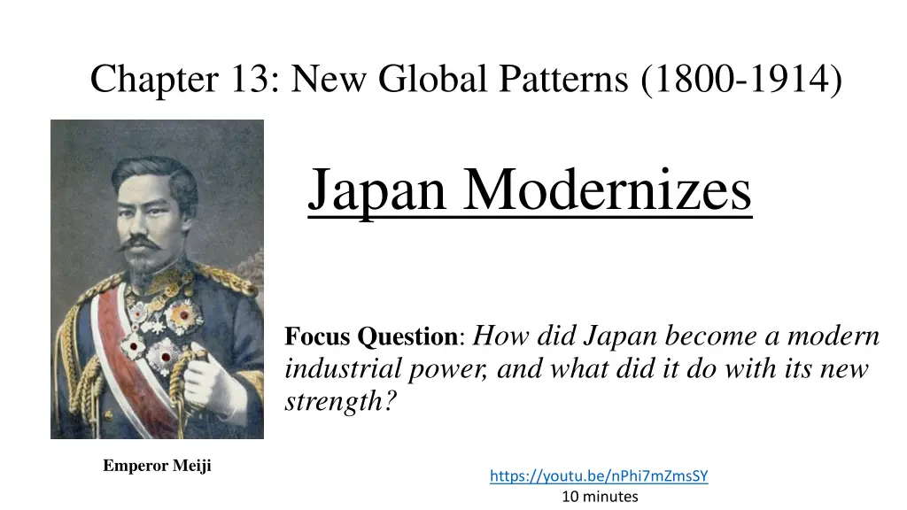 chapter 13 new global patterns 1800 1914