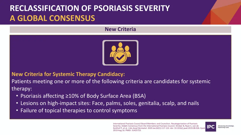 reclassification of psoriasis severity a global 4