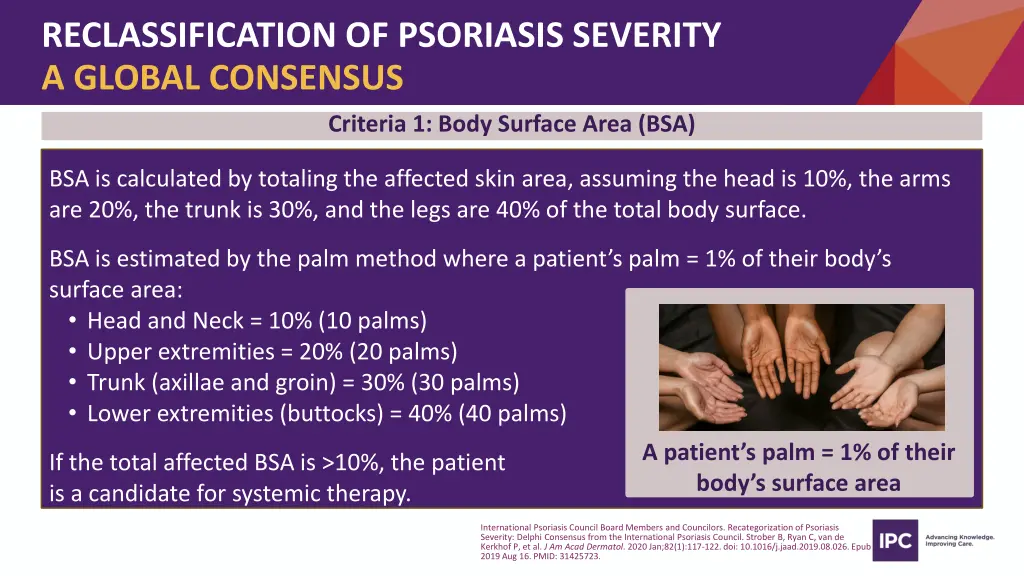 reclassification of psoriasis severity a global 5