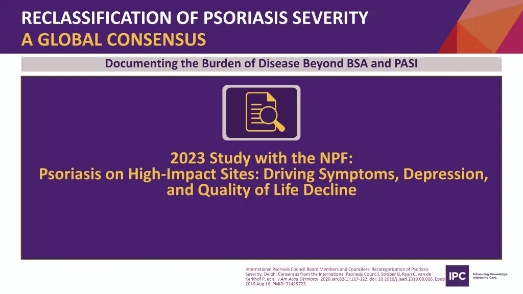 reclassification of psoriasis severity a global 9
