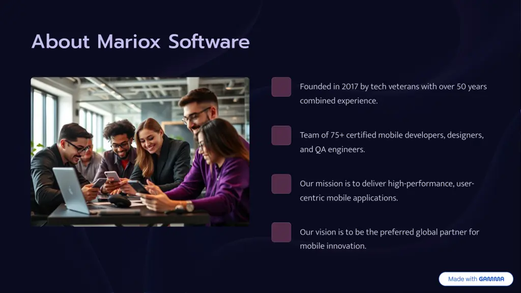 about mariox software