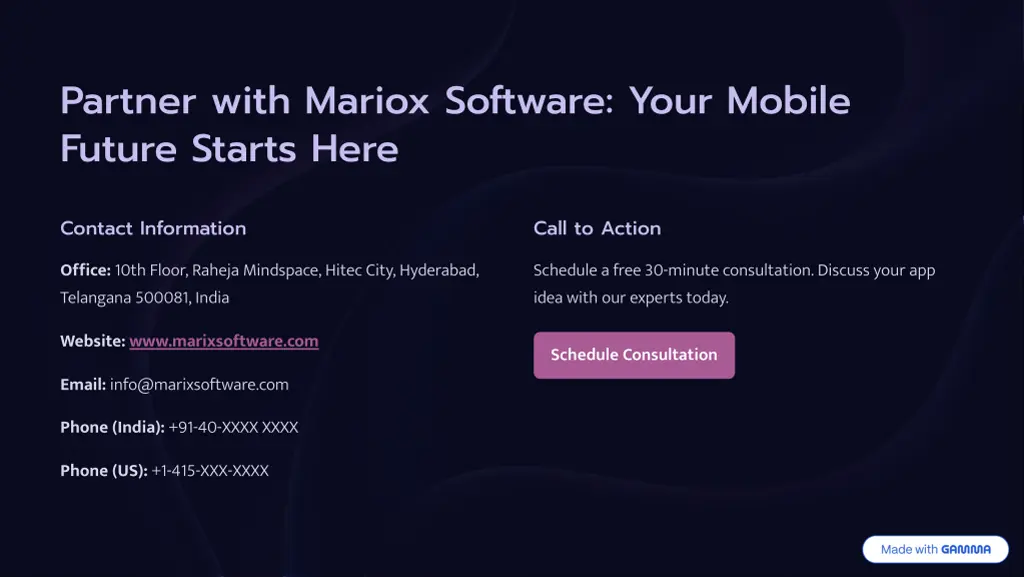 partner with mariox software your mobile future