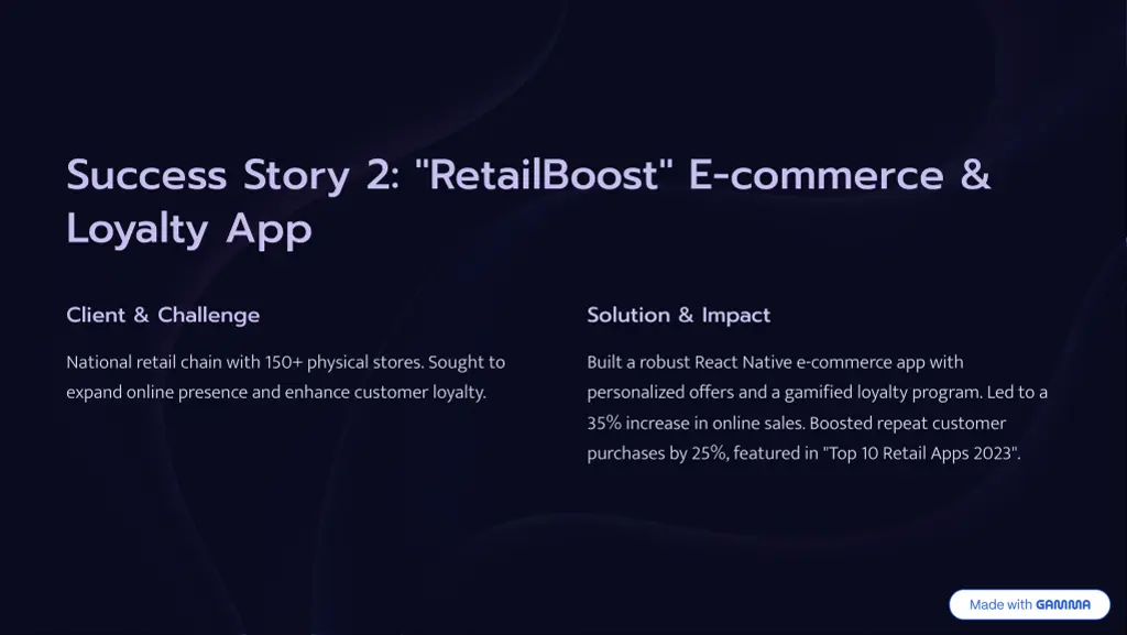 success story 2 retailboost e commerce loyalty app